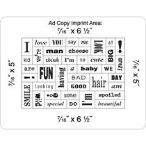 40 Words Message Magnet w/ Picture Frame