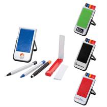Mobile Device Stand with Pen, Pencil, Stylus &amp; Microfiber...