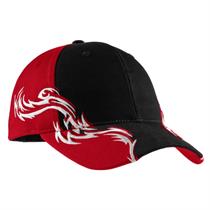 Port Authority Colorblock Racing Cap with Flames.