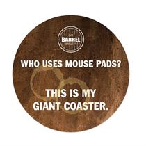 Round Hard Surface Mouse Pad with Foam Back (7 1/2&quot; dia)