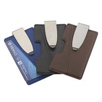 Smartphone faux leather adhesive I-Wallet clipper  Cash clip