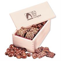 Toffee &amp; Chocolate Almonds in Wooden Collector&apos;s Box