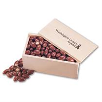 Chocolate Covered Almonds in Wooden Collector&apos;s Box
