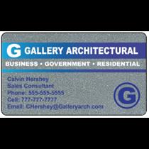 Deluxe Silver Business Cards .030&quot;