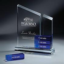 Blue Glass Bar Award Accessory