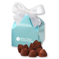 Cocoa Dusted Truffles in Robin&apos;s Egg Blue Gift Box