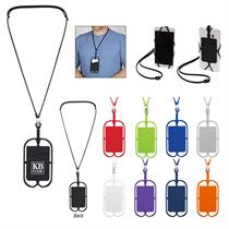 Silicone Lanyard With Phone Holder &amp; Wallet