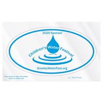 Oval Clear Static Vinyl Post-Cals Decal Postcard