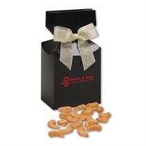 Extra Fancy Jumbo Cashews in Black Premium Delights Gift Box