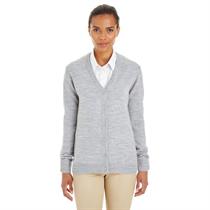 Harriton Ladies&apos; Pilbloc™ V-Neck Button Cardigan Sweater