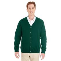 Harriton Men&apos;s Pilbloc™ V-Neck Button Cardigan Sweater