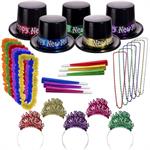 Midnight Metallic New Year&apos s Eve Party Kit for 50