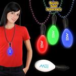 7 1/2&quotLight Up LED Maraca with attached j-hook medallion