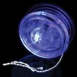 2 3/8&quotClear Yo-Yo with Blue LED Lights
