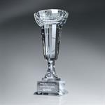 Crystal Cup-Shaped Trophy - Medium