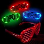 Light-Up Glow LED Slotted Glasses