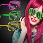 Neon Sparkle Slotted Eyeglasses in Assorted Colors
