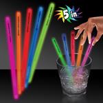 5&quotSingle Color Glow Swizzle Stick