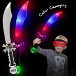 23&quotPirate Sword with Flashing Color LED Lights
