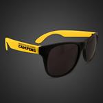 Neon Look Sunglasses With Yellow Arms