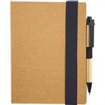 5.5" x 7&quotEco Perfect Bound Notebk w/ Pen