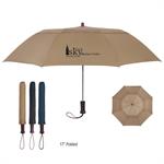 44&quotArc Telescopic Folding Wood Handle Umbrella