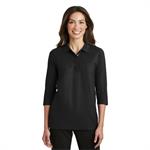 Port Authority Ladies Silk Touch 3/4-Sleeve Polo.