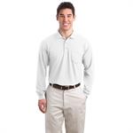 Port Authority Long Sleeve Silk Touch Polo with Pocket.