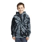 Port &ampCompany Youth Tie-Dye Pullover Hooded Sweatshirt.