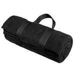 Port Authority Fleece Blanket with Carrying Strap.