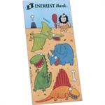 Charlie Cartoon Sticker Sheet w/ Caveman &ampDinosaurs