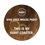 Round Hard Surface Mouse Pad with Foam Back (7 1/2&quotdia)