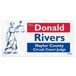 Clear Polyester Rectangle Bumper Sticker (3 3/4" x7 1/2" )