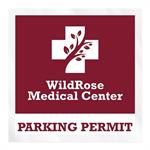 Square Clear Static Numbered Inside Parking Permit Decal