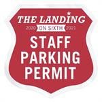 Shield Clear Polyester Numbered Inside Parking Permit Decal