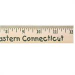 12&quotNatural Finish Wood Ruler - English Scale