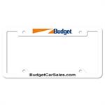 Auto License Frame Full Color w/ 4 Holes &ampLarge Top Panel