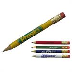 Round Golf Pencil with Erasers