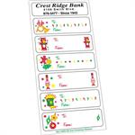 White Paper Christmas Holiday Sticker Sheet