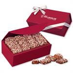 English Butter Toffee in Scarlet Magnetic Closure Gift Box