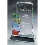 Optic Crystal Cornerstone Excellence Award - Medium