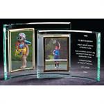Jade Glass Crescent with Picture Frame