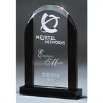 The Noir Glass Dome Award on Black Glass Base