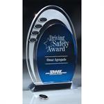 Blue and Optic Crystal Arches Award