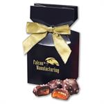 Chocolate Sea Salt Caramels in Navy Gift Box