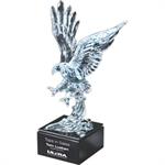 Ultra-Light Lucite Sculpted Eagle on Marble Base