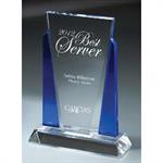 Blue and Optic Crystal Victory Award