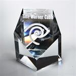 Optic Crystal Pentagon Tower Award