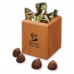 Hardwood Pen &ampPencil Cup with Cocoa Dusted Truffles