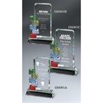 Optic Crystal Cornerstone Excellence Award - Large